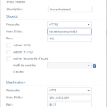 Accèder à HA via Riverse Proxy de Synology