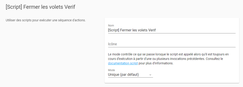 script fermer volet verif
